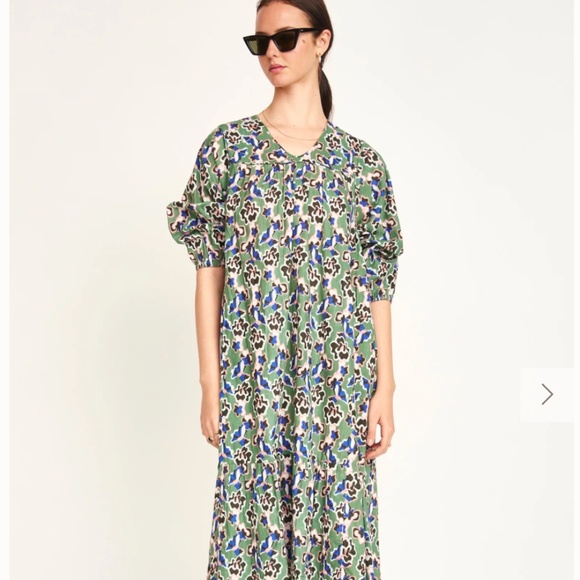 MIRTH CAFTANS BELEM DRESS IN MINT ORCHID - NWOT - Small - Picture 1 of 5
